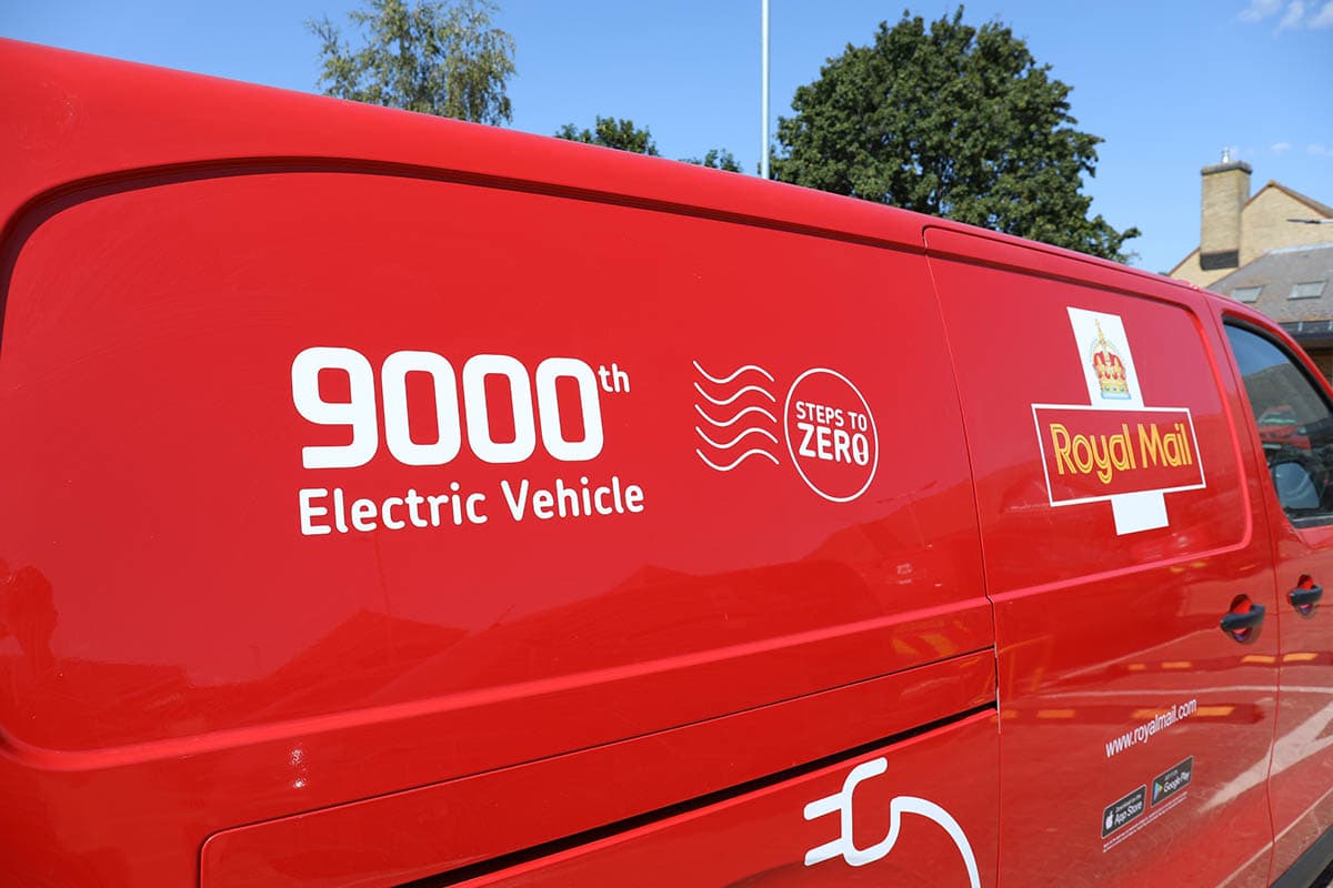 Royal Mail’s 9,000th electric van hits the road