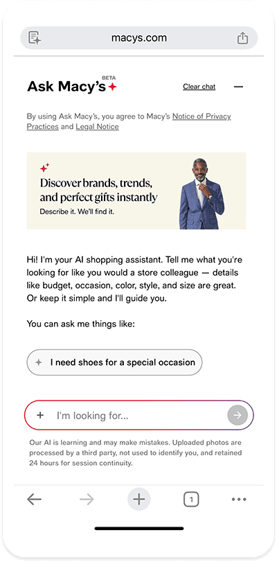 Google helps develop ‘Ask Macy’s’ AI agent