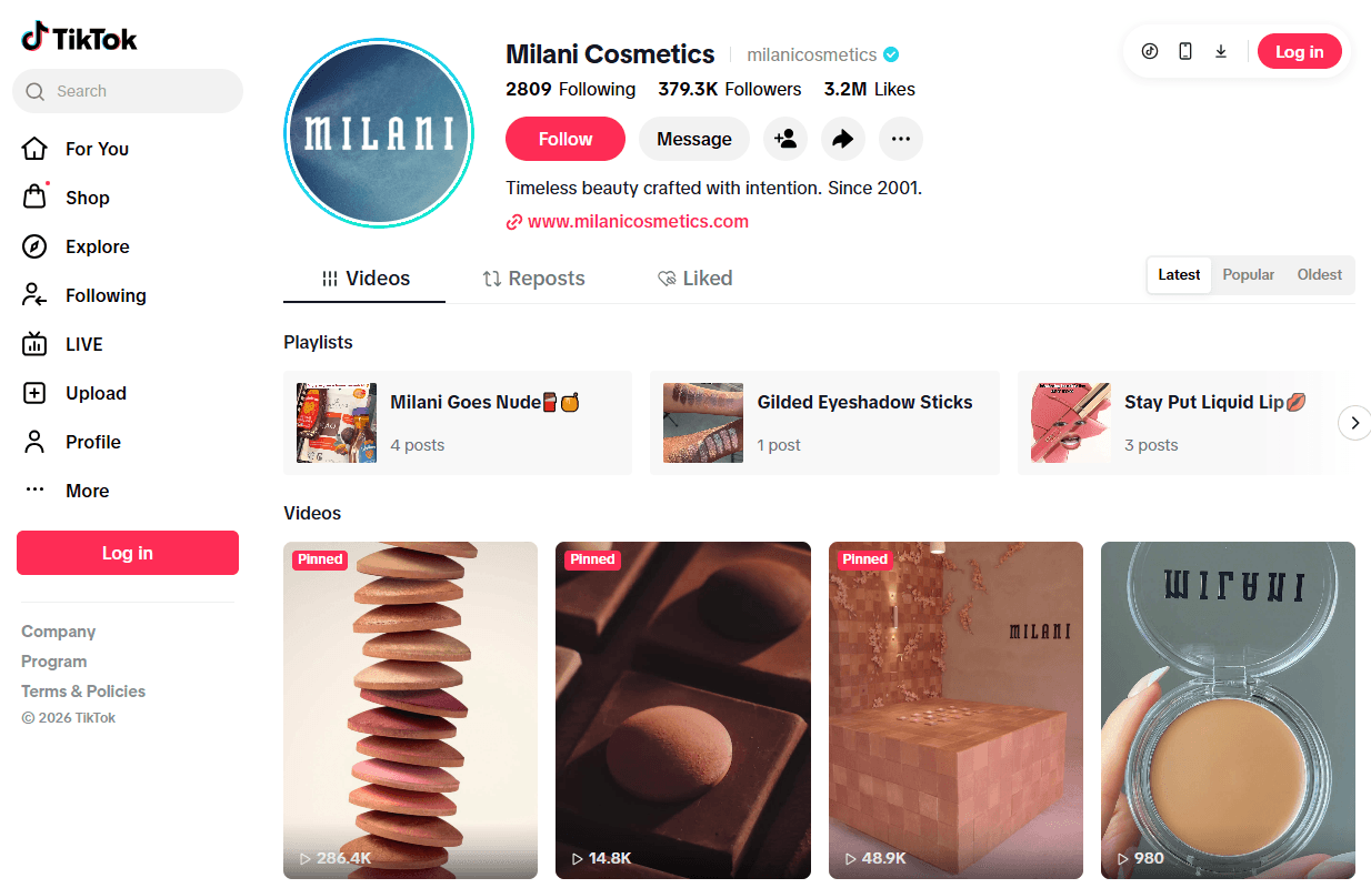 Milani benefits from TikTok Shop sales as brand marks 18 straight quarters of growth