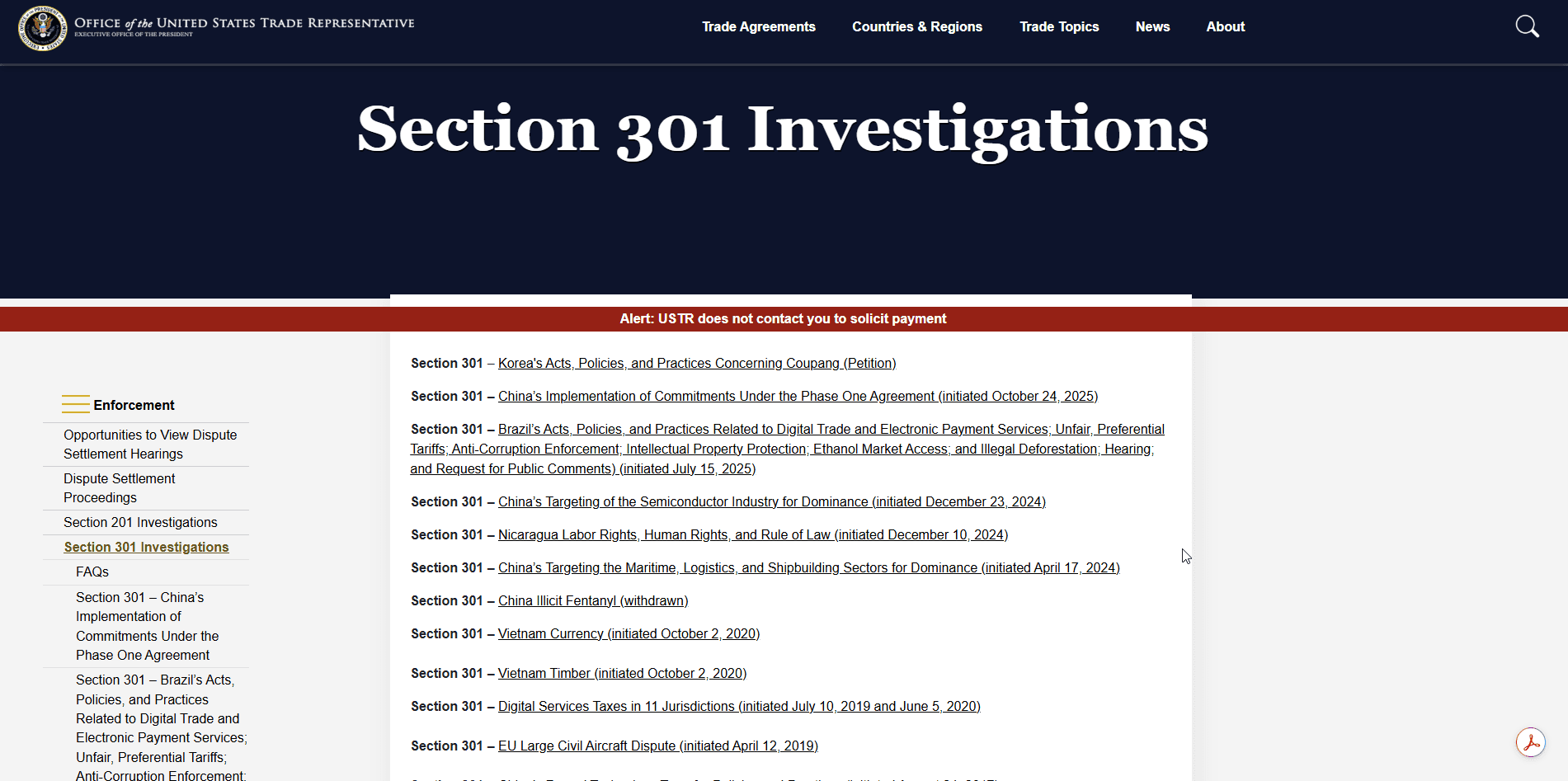 Trump Launches Section 301 Trade Probes Against 18 Economies