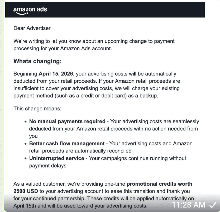 Did Amazon Cross a Red Line by Removing Credit Cards for Ad Payments?