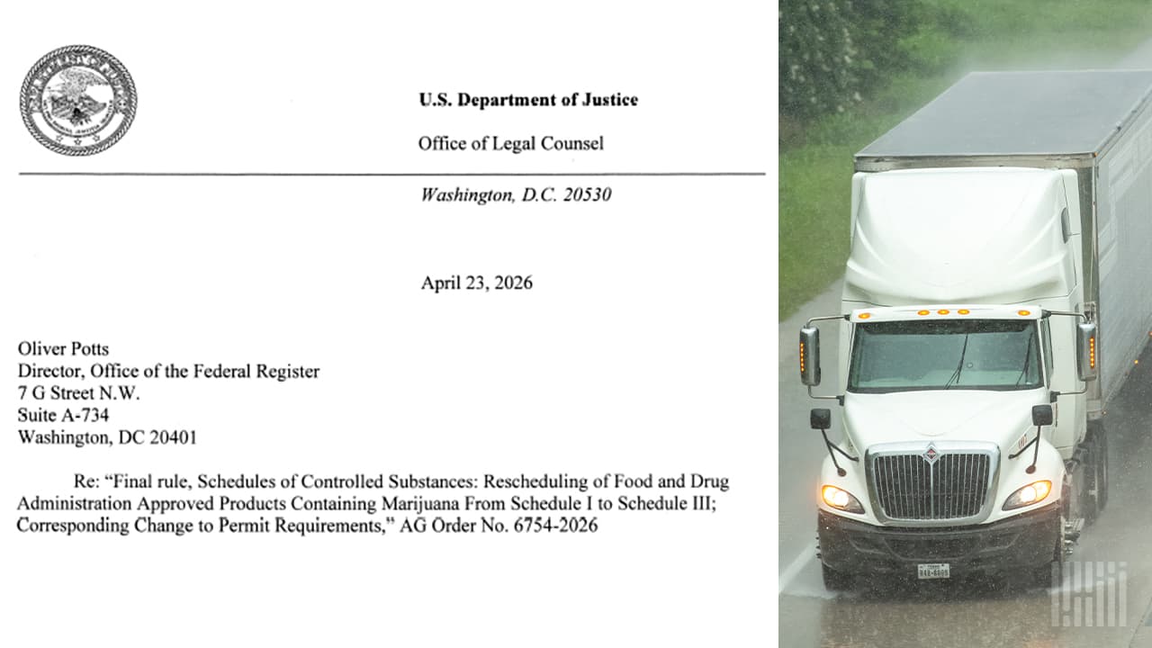 The Feds rescheduled marijuana. What happens in trucking?