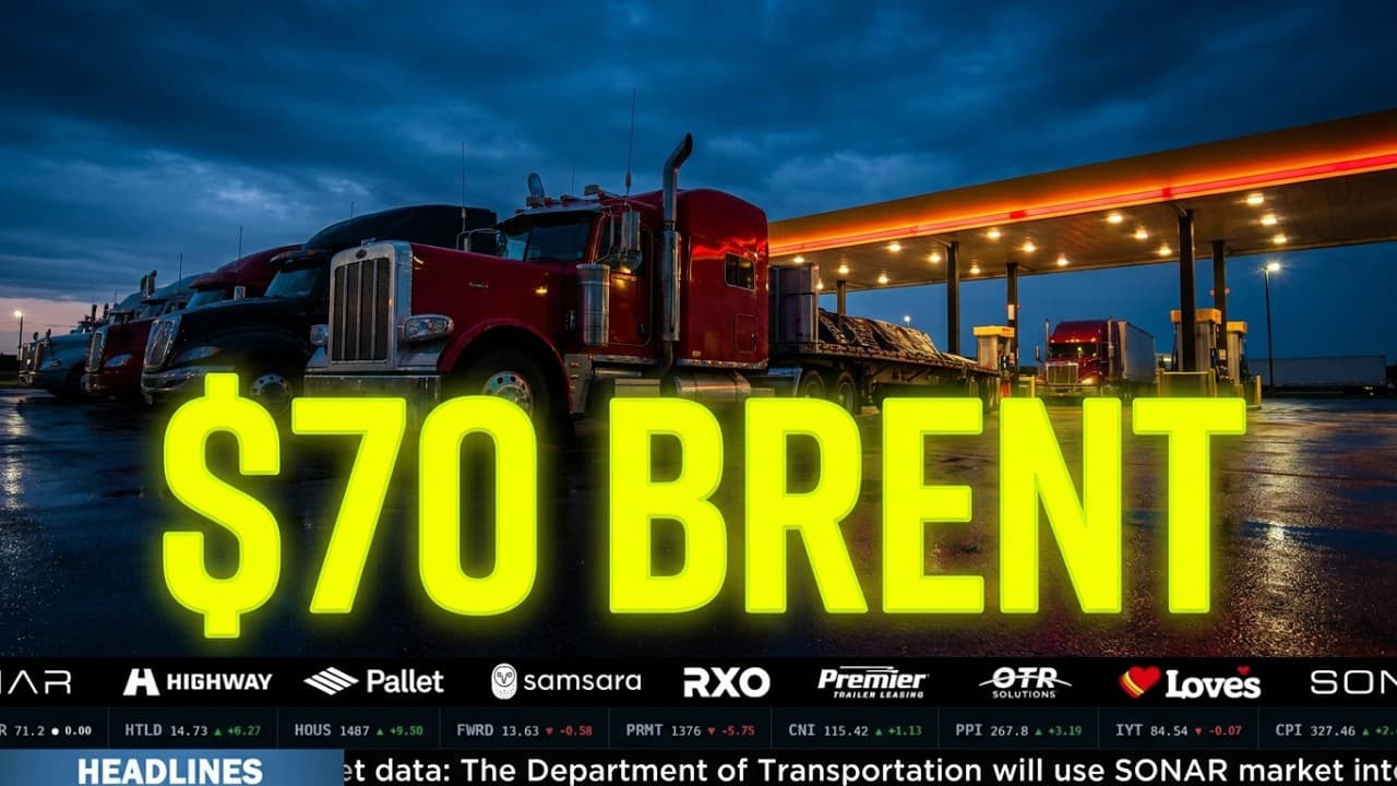 Freight Fuel Forecast: Is Your Budget Ready for $70 Brent?