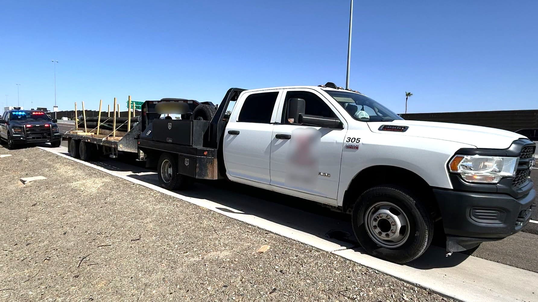 Arizona troopers sideline hotshot driver hauling water hoses without CDL