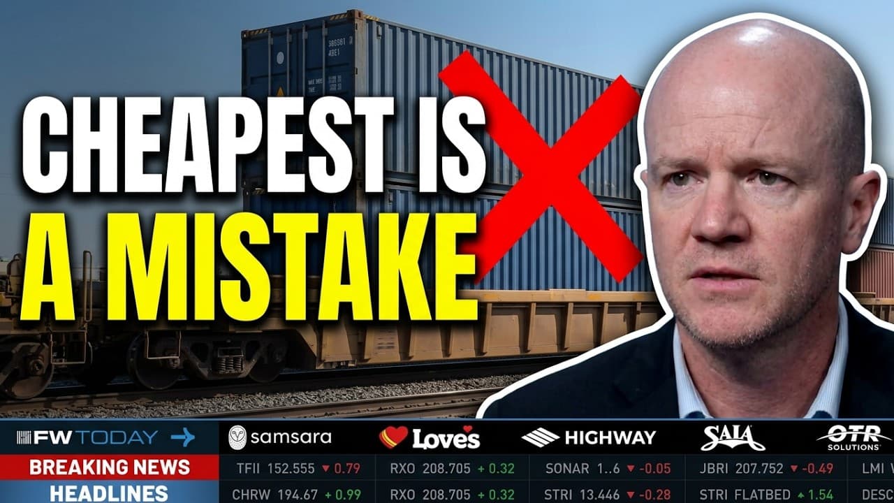 Modal Shift: Why Shippers AVOID Cheaper Intermodal | FreightWaves Today