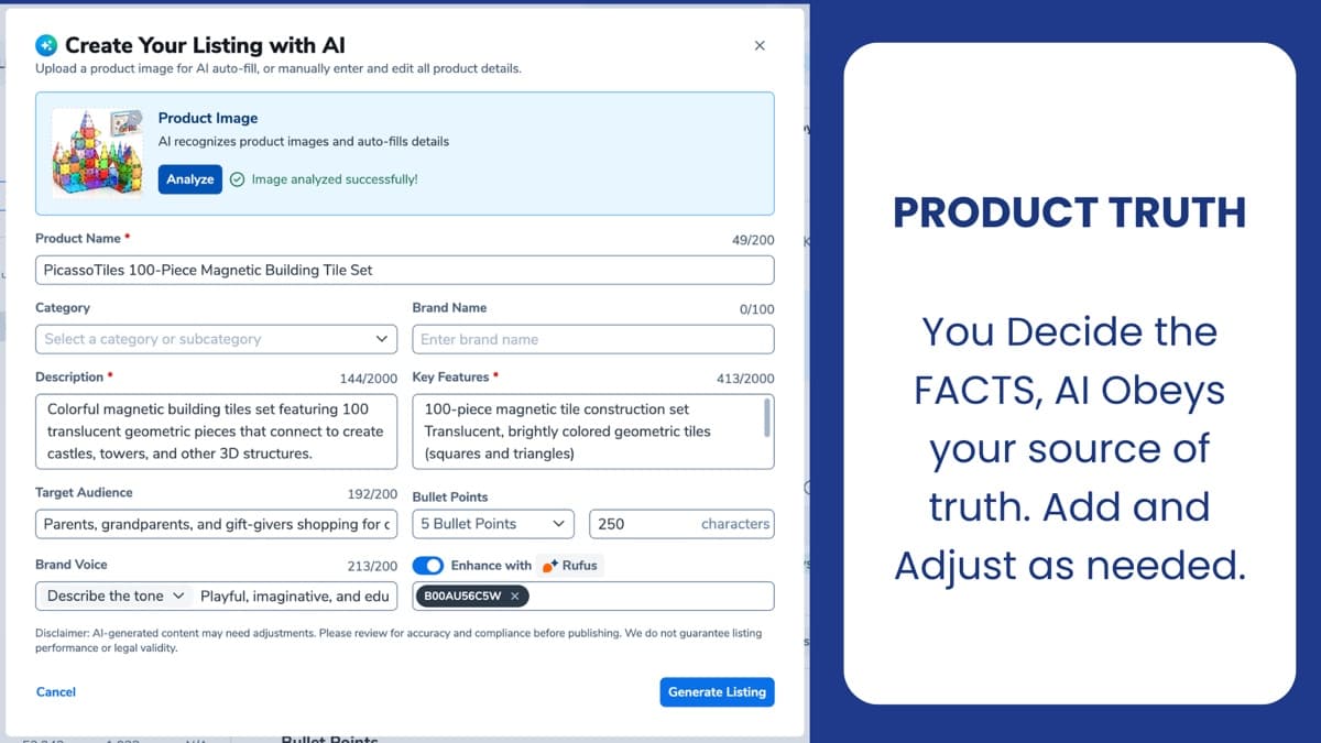 NEW AI Listing Builder: The Next Generation of Amazon Product Page Optimization