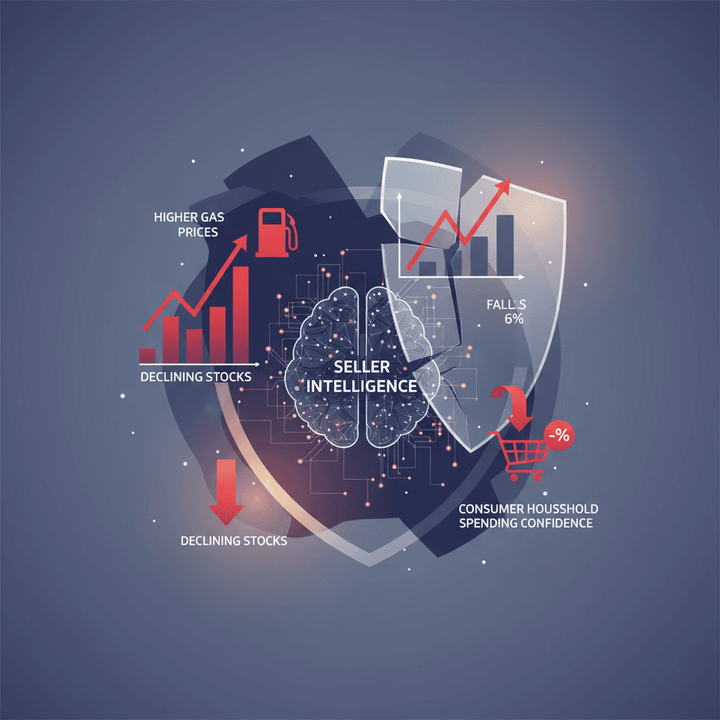 Consumer sentiment falls 6%, hit by declining stocks, higher gas prices