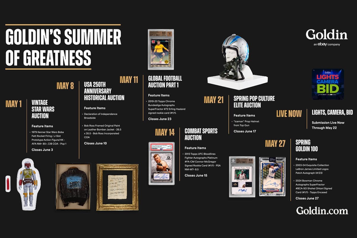 Goldin Summer of Greatness Multi-Category Auction Series