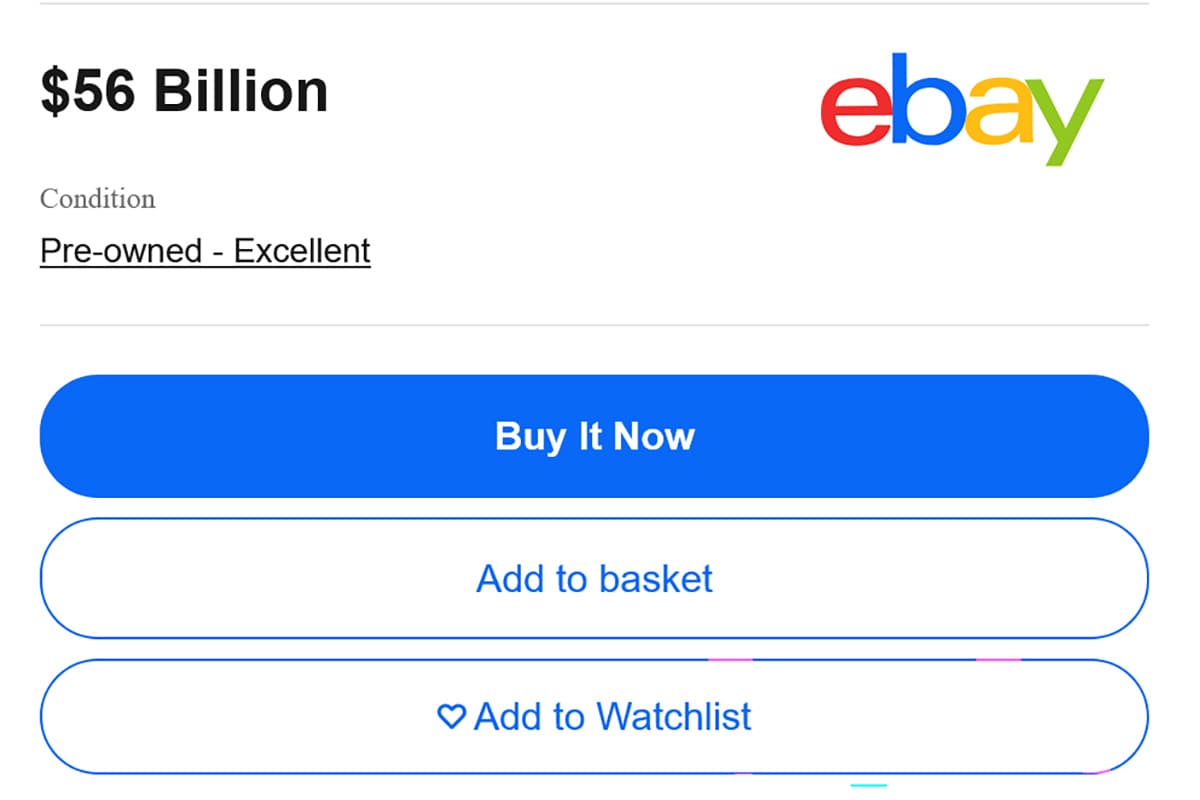 Buy It Now $56 billion – Gamestop wants to buy eBay