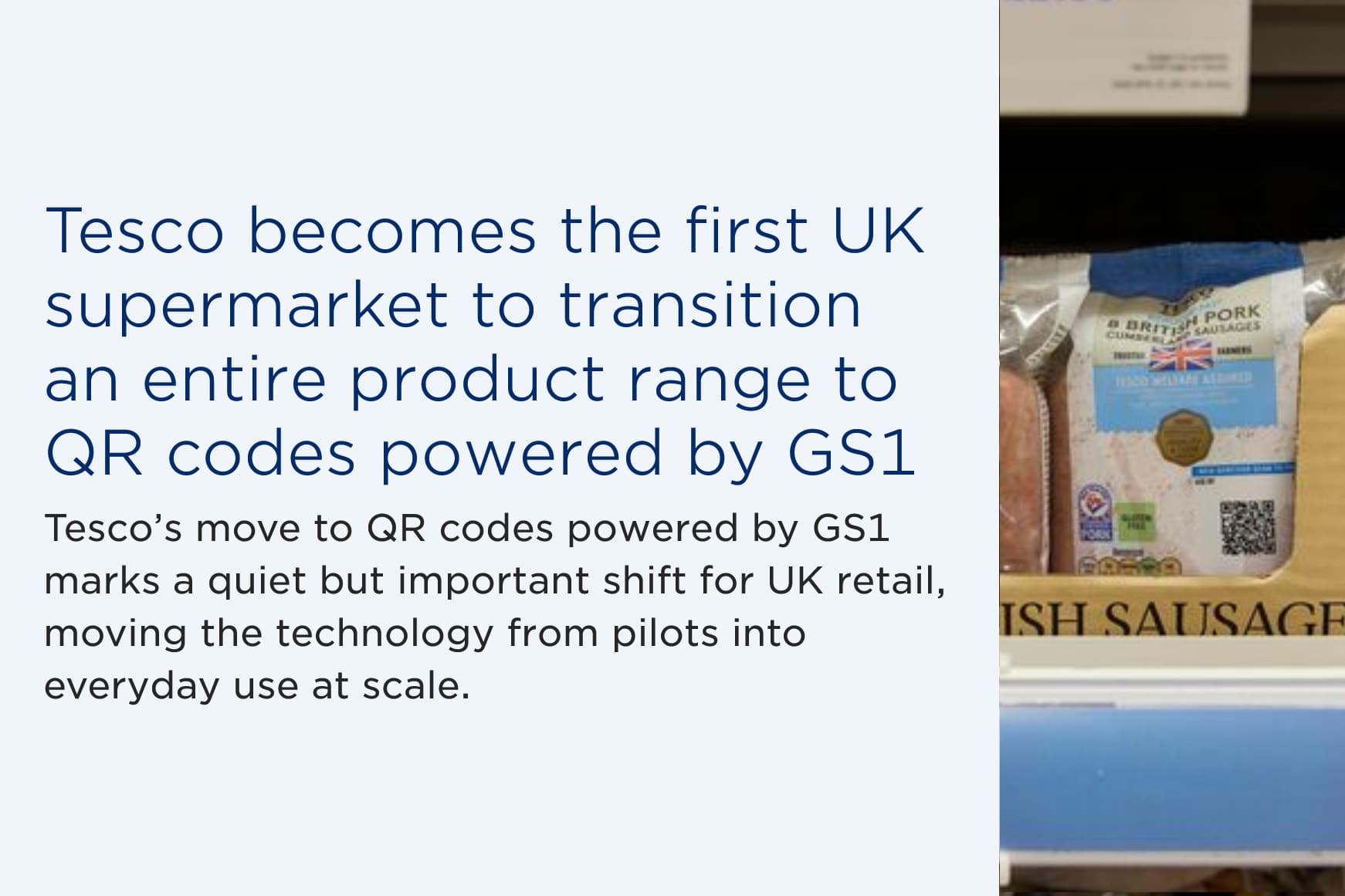 What Tesco’s transition to QR codes powered by GS1 means for you