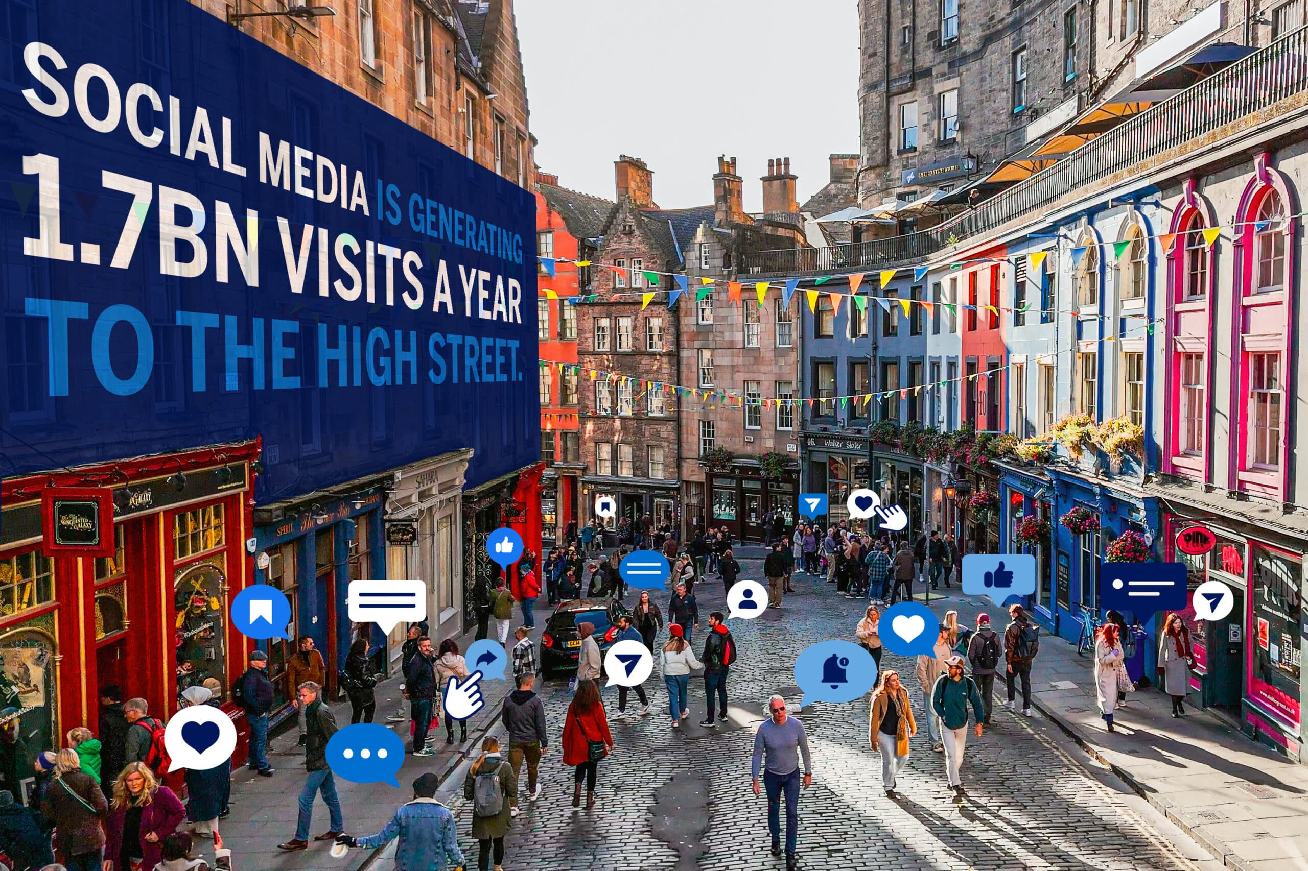 Social Media Drives 1.7 Billion Annual Visits to UK High Streets