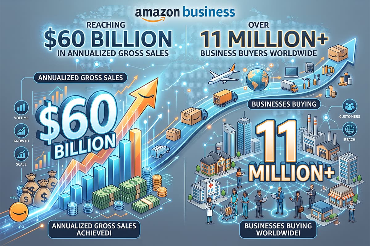 Amazon Business hits $60 Billion Annual Sales with 11 Million Customers