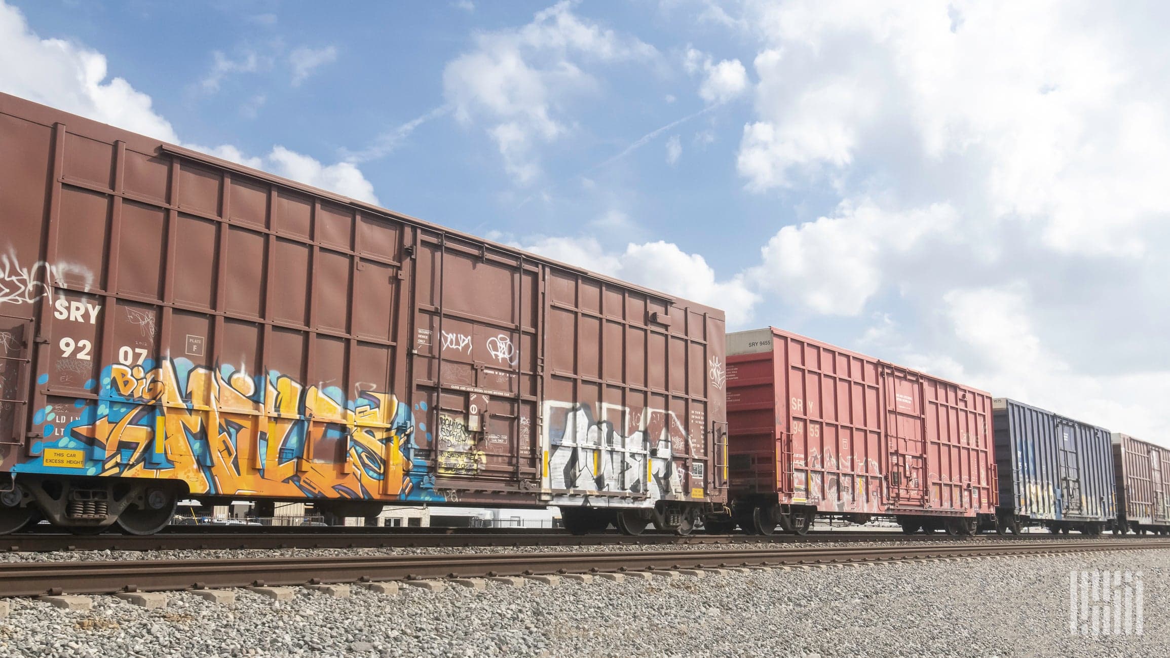 Green over red for surging U.S. railfreight
