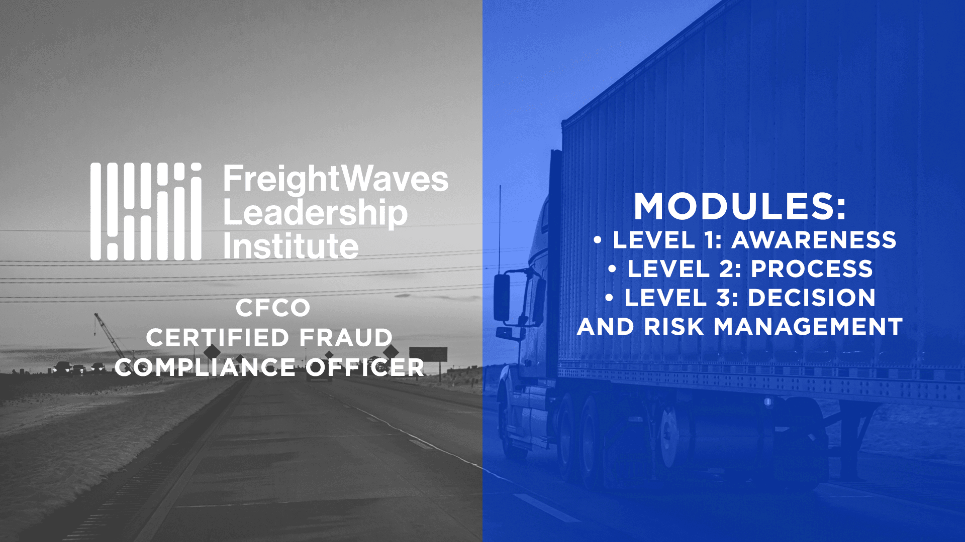 Why the freight industry needs Certified Fraud Compliance Officers